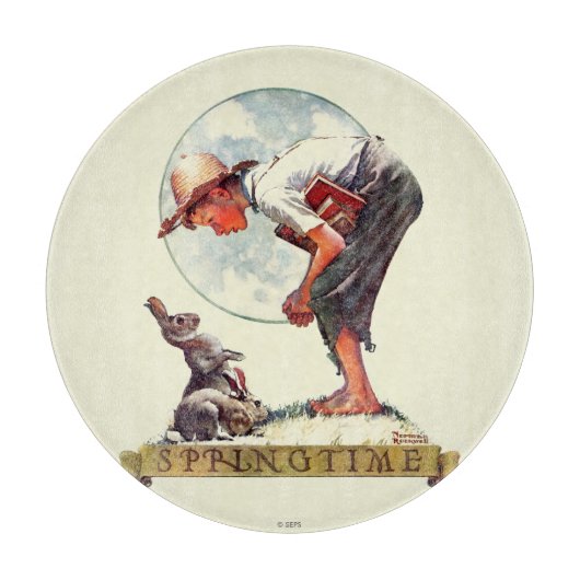 春1935年バニー付き少年 カッティングボード (正面)