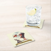 春1935年バニー付き少年 スクエアペーパーコースター (インサイチュ)