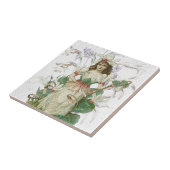 春1 -庭の天使 タイル (側面)