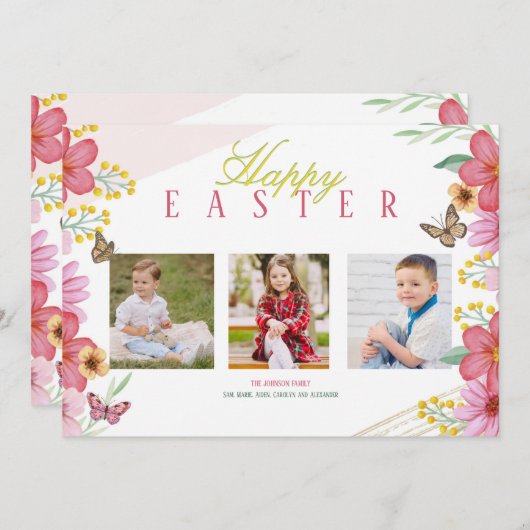 春3フォトグリーティングカード シーズンカード (正面/裏面)