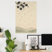 春3、風の花びら、季節プリント ポスター (ホームオフィス)