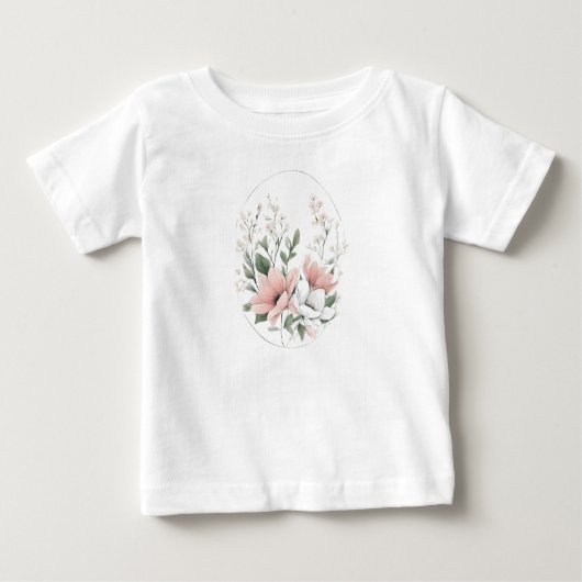 春4花,花束,フローラ,出芽,季節 ベビーTシャツ (正面)