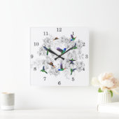 春4 スクエア壁時計 (ホーム)