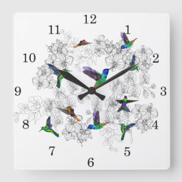 春4 スクエア壁時計