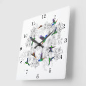 春4 スクエア壁時計 (傾斜)