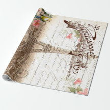 春60lb Decoupageポスターのパリ