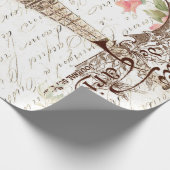 春60lb Decoupageポスターのパリ ラッピングペーパー (角)