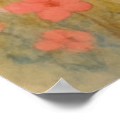 春8、花の下、季節のプリント ポスター (角)