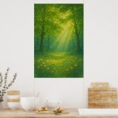 春9、緑の午後、季節のプリント ポスター (キッチン)