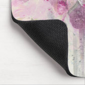 春|の柔らかいピンクの花束でかわいらしい マウスパッド (コーナー)