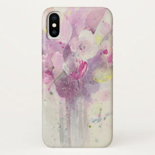 春 の柔らかいピンクの花束でかわいらしい iPhone X ケース