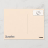 春 – アルフォンスミュシャアールヌーボー ポストカード (裏面)