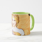 春、アルフォンスミュシャ マグカップ (正面右)