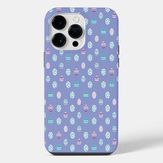 春/イースターエッグのパステルカラー iPhoneケース (裏面)