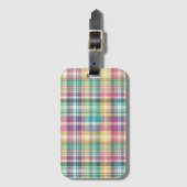 春/イースターパステルプライド/タータンチェック ラゲッジタグ (正面縦)