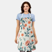 春 エプロン (着用した状態)