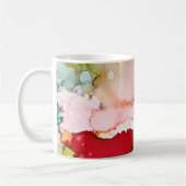 春-カレンRuane著抽象的なインク芸術 コーヒーマグカップ (左)