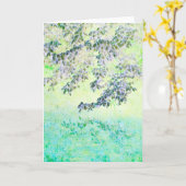 "春" -カードによって触れられて カード (黄色い花)