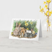 春 カード (黄色い花)