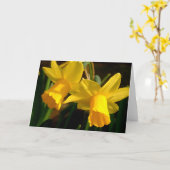 春 カード (黄色い花)