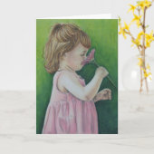 春 カード (黄色い花)