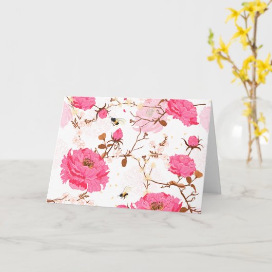 春 カード (黄色い花)