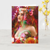 春 カード (黄色い花)