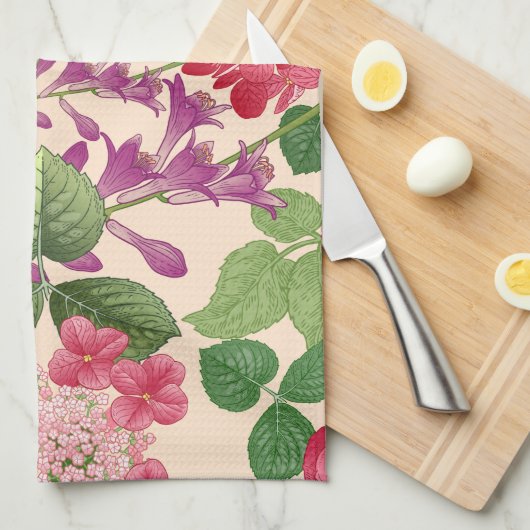 春 キッチンタオル (四つ折り)