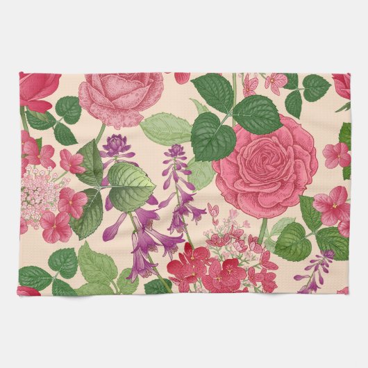 春 キッチンタオル (横)