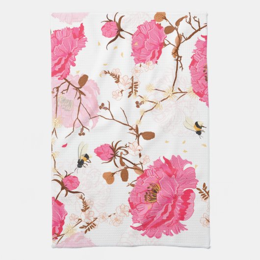 春 キッチンタオル (縦)