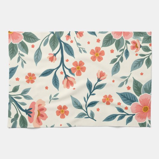 春 キッチンタオル (横)