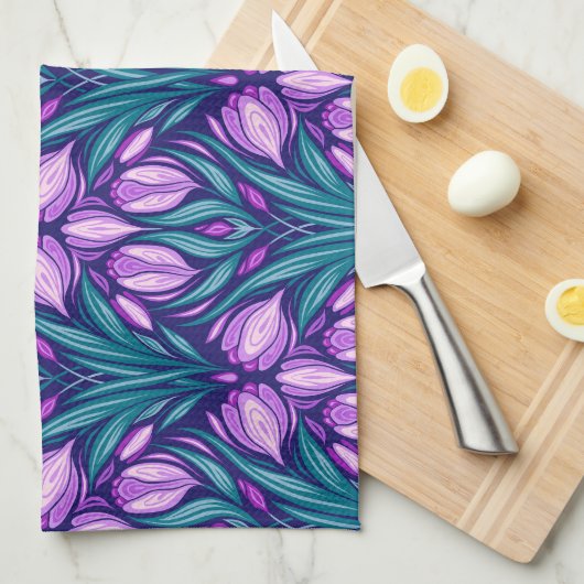 春 キッチンタオル (四つ折り)