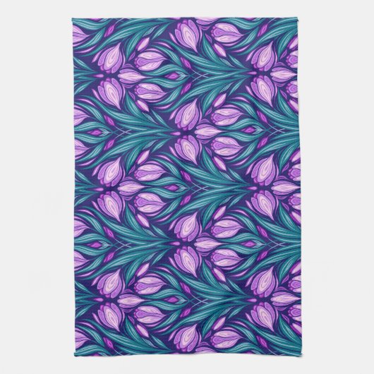 春 キッチンタオル (縦)