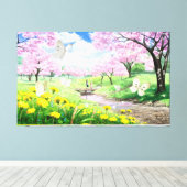 春 キャンバスプリント (インサイチュ (ウッドフロア))