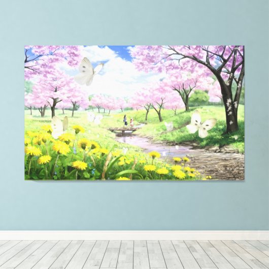 春 キャンバスプリント (インサイチュ (ウッドフロア))