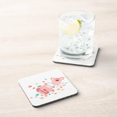 春・コースター・セットのかわいいマンガ豚2 コースター (右側)