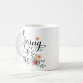 春 コーヒーマグカップ (正面左)