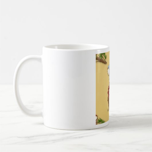 春 コーヒーマグカップ (左)