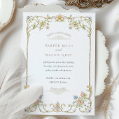 春&サマーフローラ庭園の結婚式 招待状