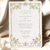 春&サマーフローラ庭園の結婚式 招待状