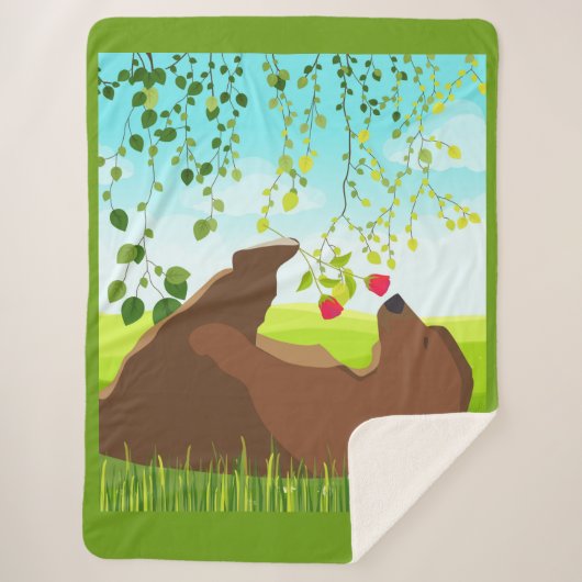 春 シェルパブランケット (正面)