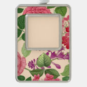 春 シルバープレートフレームオーナメント (正面)