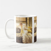 春(シーサイド)バイJames Tissot、ヴィンテージポートレート コーヒーマグカップ (左)