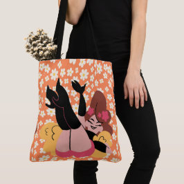 春、スタイル トートバッグ