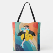 春、スタイル トートバッグ (裏面)