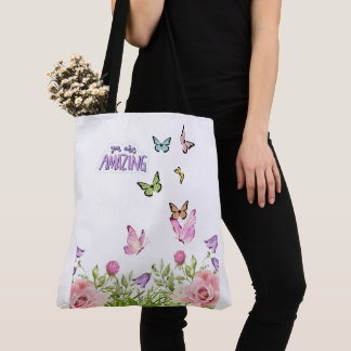 春、スタイル トートバッグ