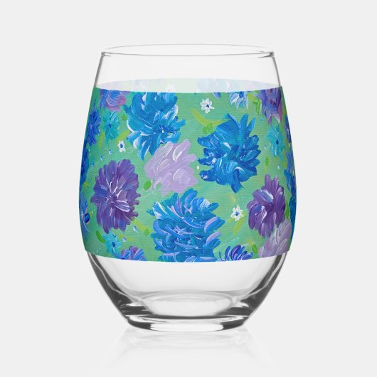 春 ステムなしワイングラス (正面)