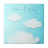 春、タイルの色 タイル (正面)