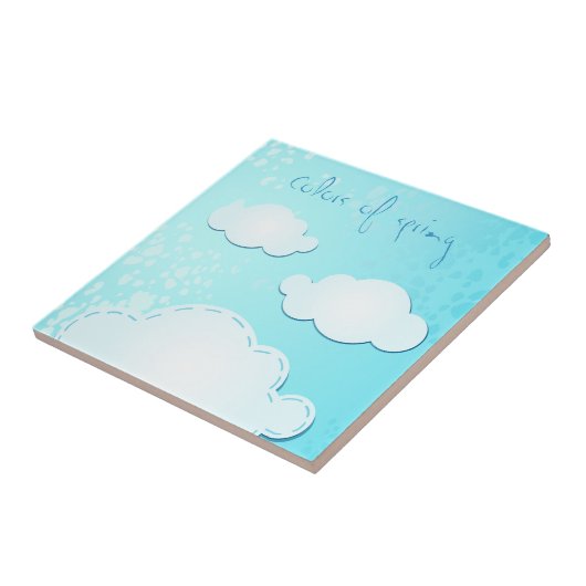 春、タイルの色 タイル (側面)