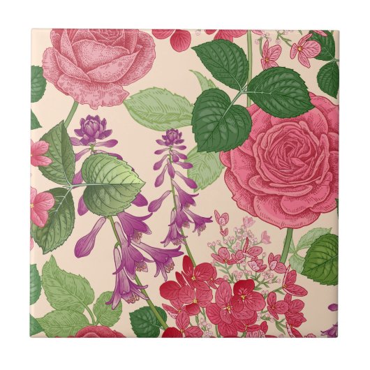 春 タイル (正面)